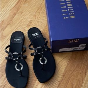 Stuart Weitzman Never Worn Rollos black calf